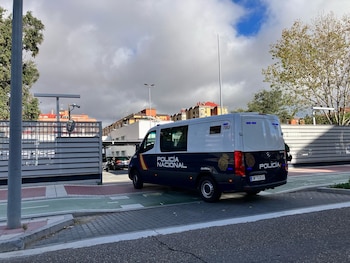 Furgón de la Policía Nacional.