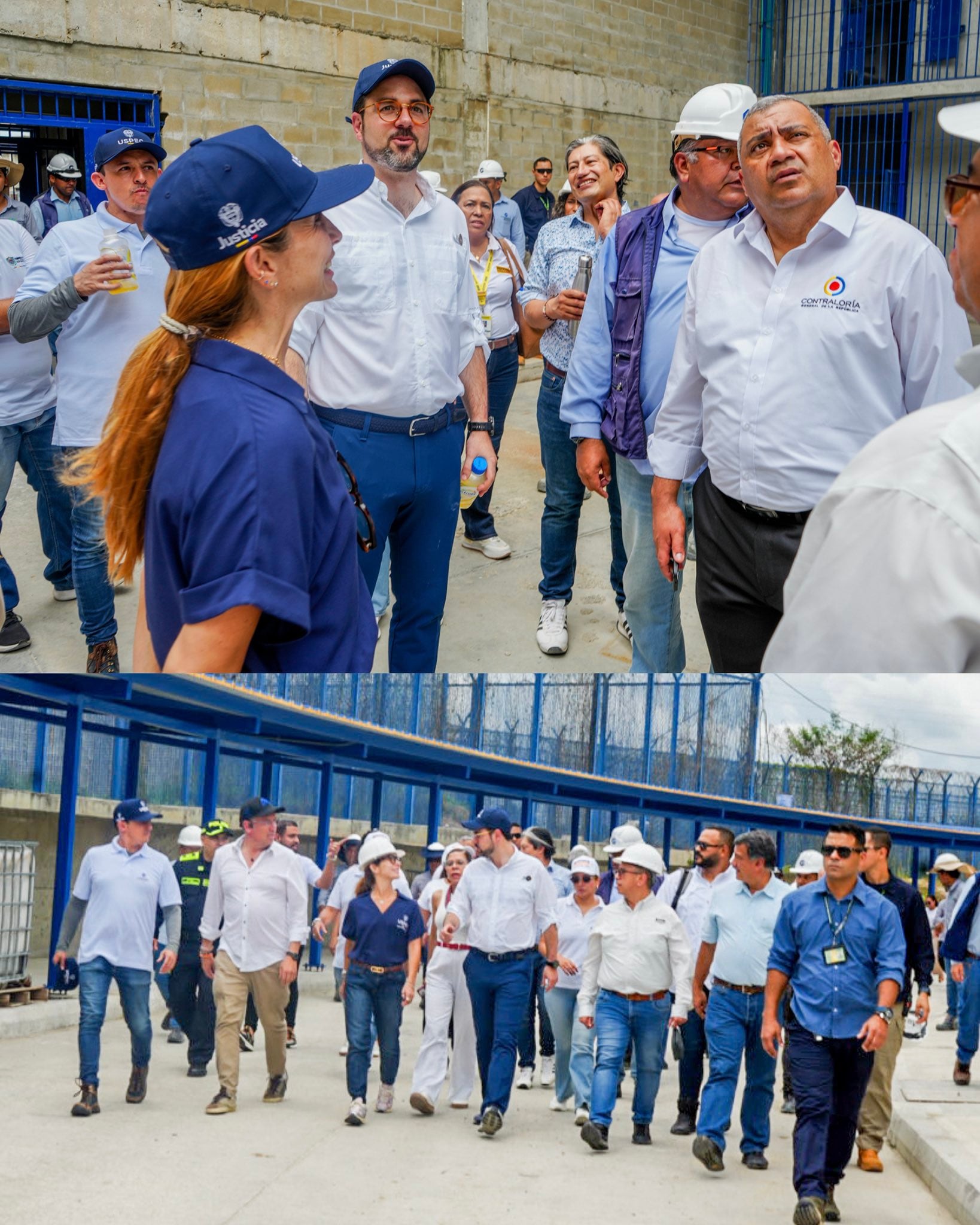 Autoridades nacionales y departamentales recorrieron las instalaciones para verificar los trabajos pendientes y las condiciones necesarias para su funcionamiento. - crédito @USPEC_Colombia/X