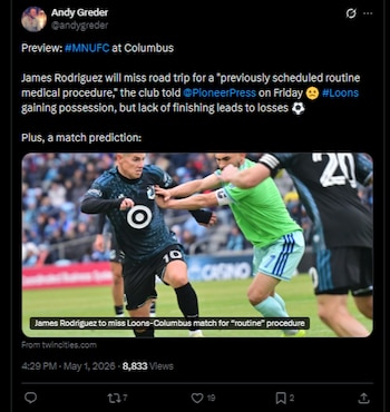 El periodista detalló que el capitán de la selección Colombia no estará presente en la convocatoria de jugadores al mando de Cameron Knowles-crédito @andygreder/X