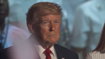Donald Trump comenzó su discurso en Washington