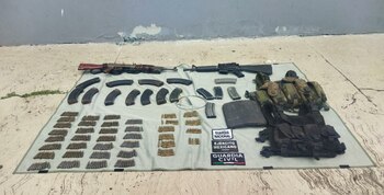 El sujeto detenido llevaba un