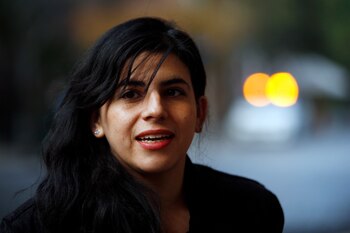 La directora Claudia Huaquimilla en