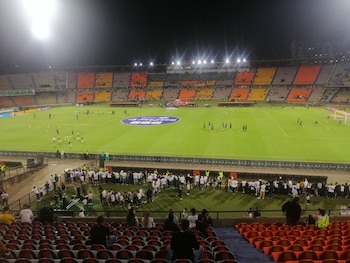 Las postales del Atanasio Girardot vacío en el partido de Nacional vs. Águilas por los cuartos de final de la Copa BetPlay 2023 - crédito Win Sports y Redes sociales.