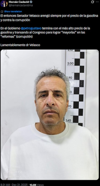 Hernán Cadavid señaló que "el