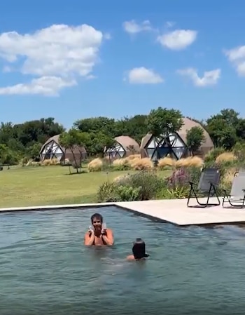 Tras lograr completar la acrobacia,