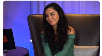 La actriz se toma con