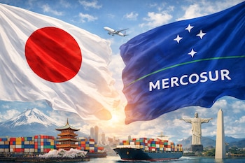 Japón planea iniciar negociaciones para un acuerdo económico con Mercosur (Visuales IA-Infobae)