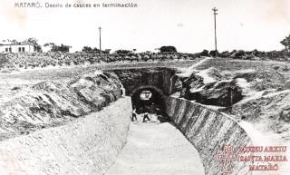 Las obras del Desviament de Mataró en 1919. (Museu Arxiu de Santa Maria de Mataró)