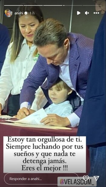Anahí respaldó a su esposo