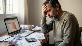 Un hombre que hace sus