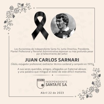 Muerte de Juan Carlos Sarnari