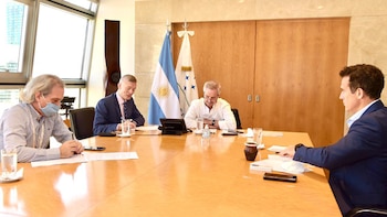 Felipe sola dialogó con antony blinken