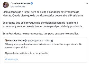 Representante Carolina Arbeláez propone convocar