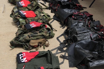 Las Fuerzas Militares destruyeron dos búnkeres y cinco campamentos del ELN durante el operativo en zona rural del Catatumbo - crédito MinDefensa
