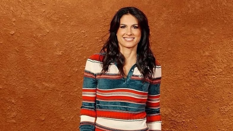 Gaby Sabatini en la Semana de la Moda en París
