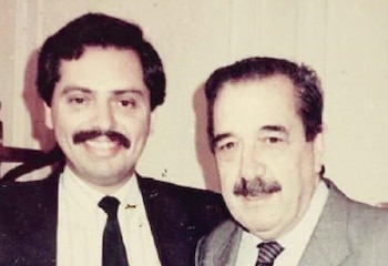 Alberto Fernández y Raúl Alfonsín.