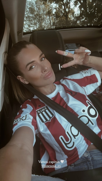 La influencer se mostró con