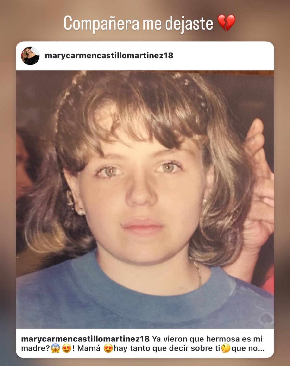 Así lucía la hija de Paquita la del Barrio. cuando era niña.