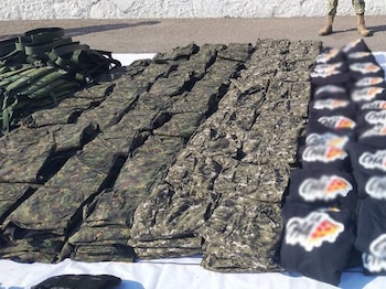 Decomiso de equipo táctico en Sinaloa