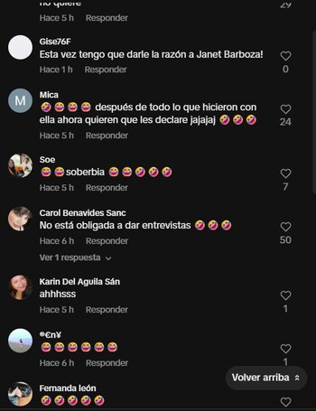 Janet Barboza acusa a Luciana
