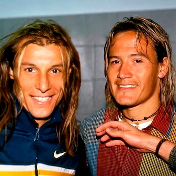 Los dos "Pájaros": Caniggia y