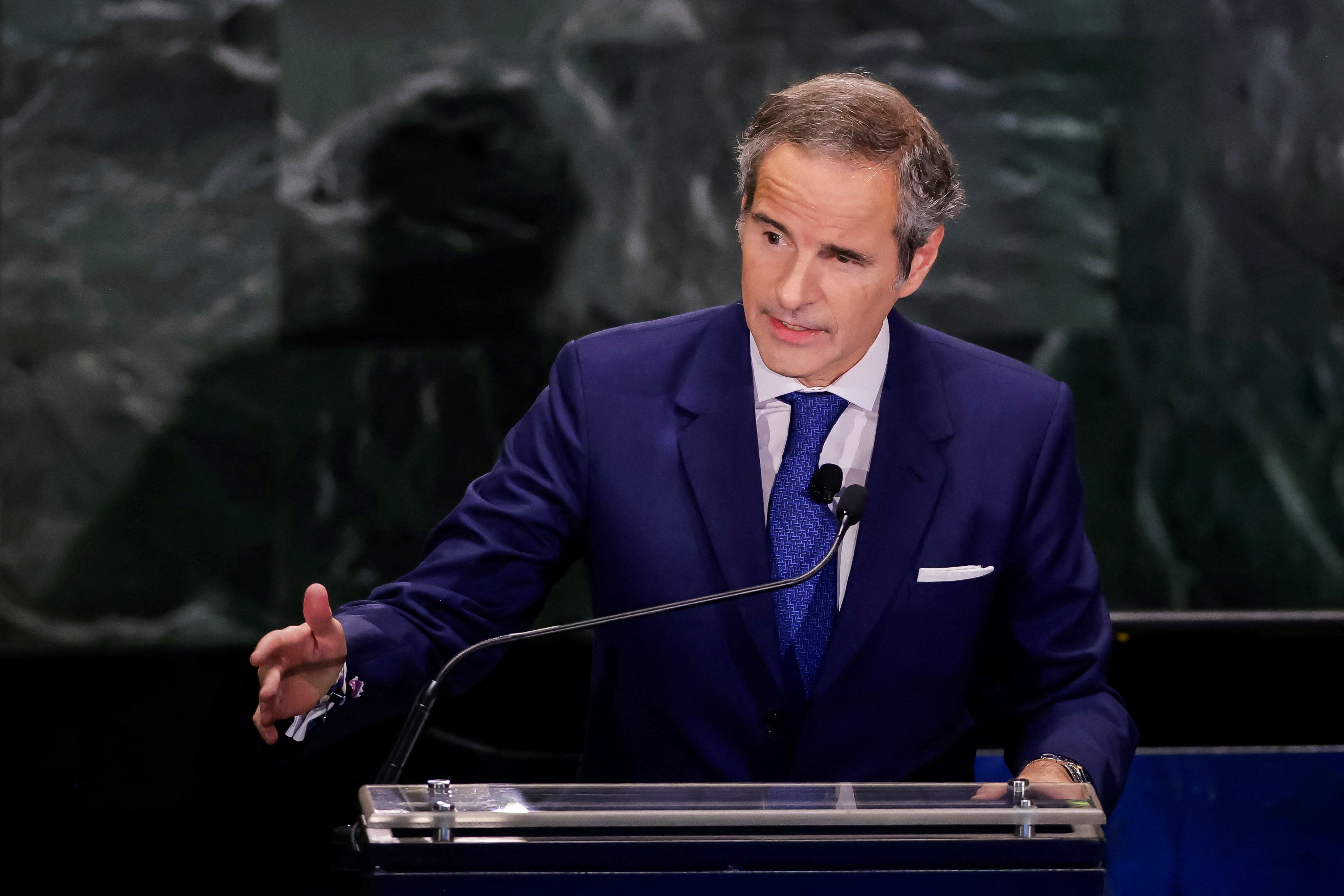 Rafael Grossi calificó como inaceptable cualquier ataque contra instalaciones nucleares y pidió moderación militar para evitar un accidente. (REUTERS/Eduardo Munoz)