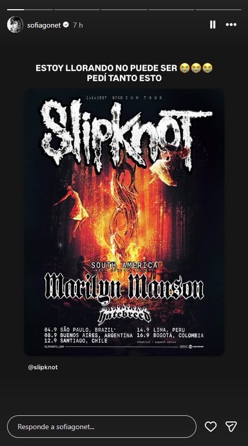 Slipknot se presentará junto a Marilyn Manson y Hatebreed el 8 de septiembre de 2027 en el Estadio Huracán