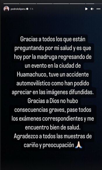 Pedro Loli se pronuncia tras