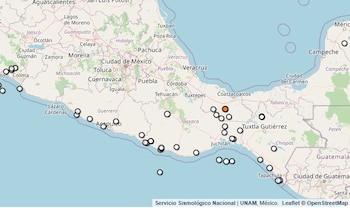 Temblor reportado en Veracruz. (SSN)