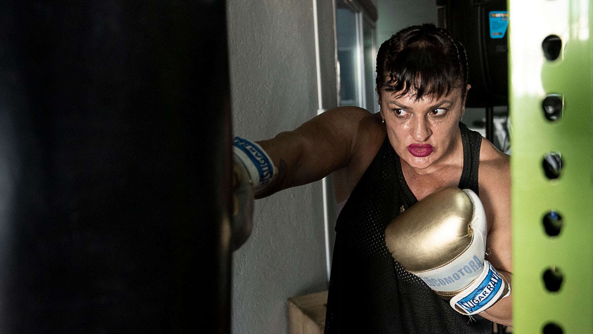 Alejandra Oliveras, en pleno entrenamiento (Crédito: Gustavo Gavotti)