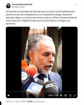 El ministro del Interior, Armando