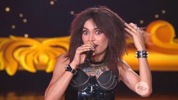 El imitador de Alejandra Guzmán no convenció al jurado - crédito Caracol Televisión/YouTube