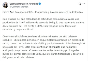 Germán Bahamón Jaramillo, gerente general