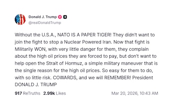 El mensaje de Donald Trump