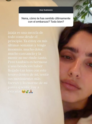 La modelo venezolana compartió que, además de insomnio y cansancio, experimenta molestias físicas constantes y dificultades para concentrarse - crédito @isabella.ladera/ Intagram
