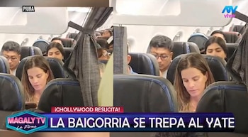 Alejandra Baigorria, Onelia Molina e Mario Irivarren seguem direções diferentes após a premiação, disse Magaly. Captação: Magaly TV La Firme.