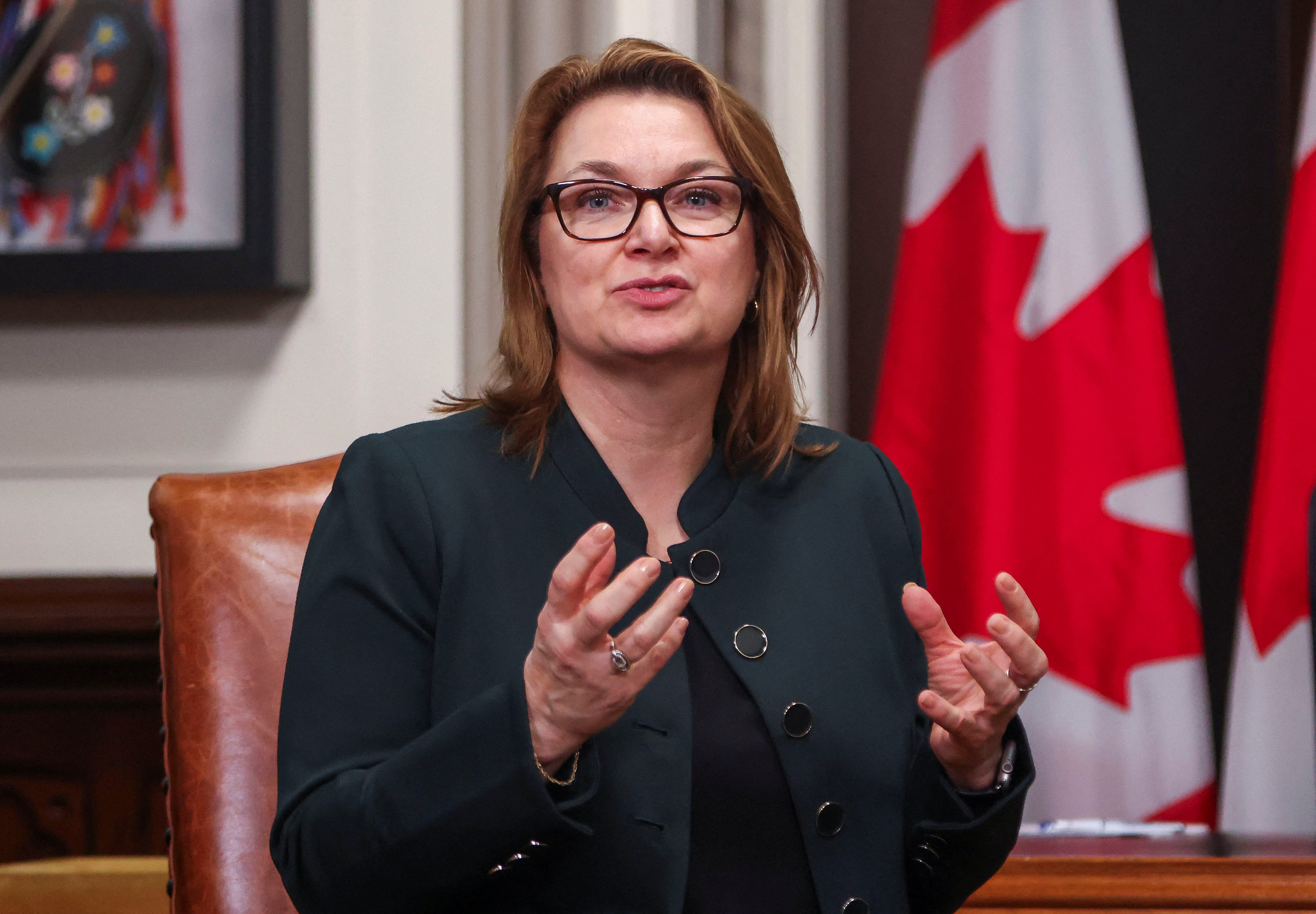 La presidenta del Congreso Laboral de Canadá, Bea Bruske (REUTERS/Patrick Doyle/Archivo)