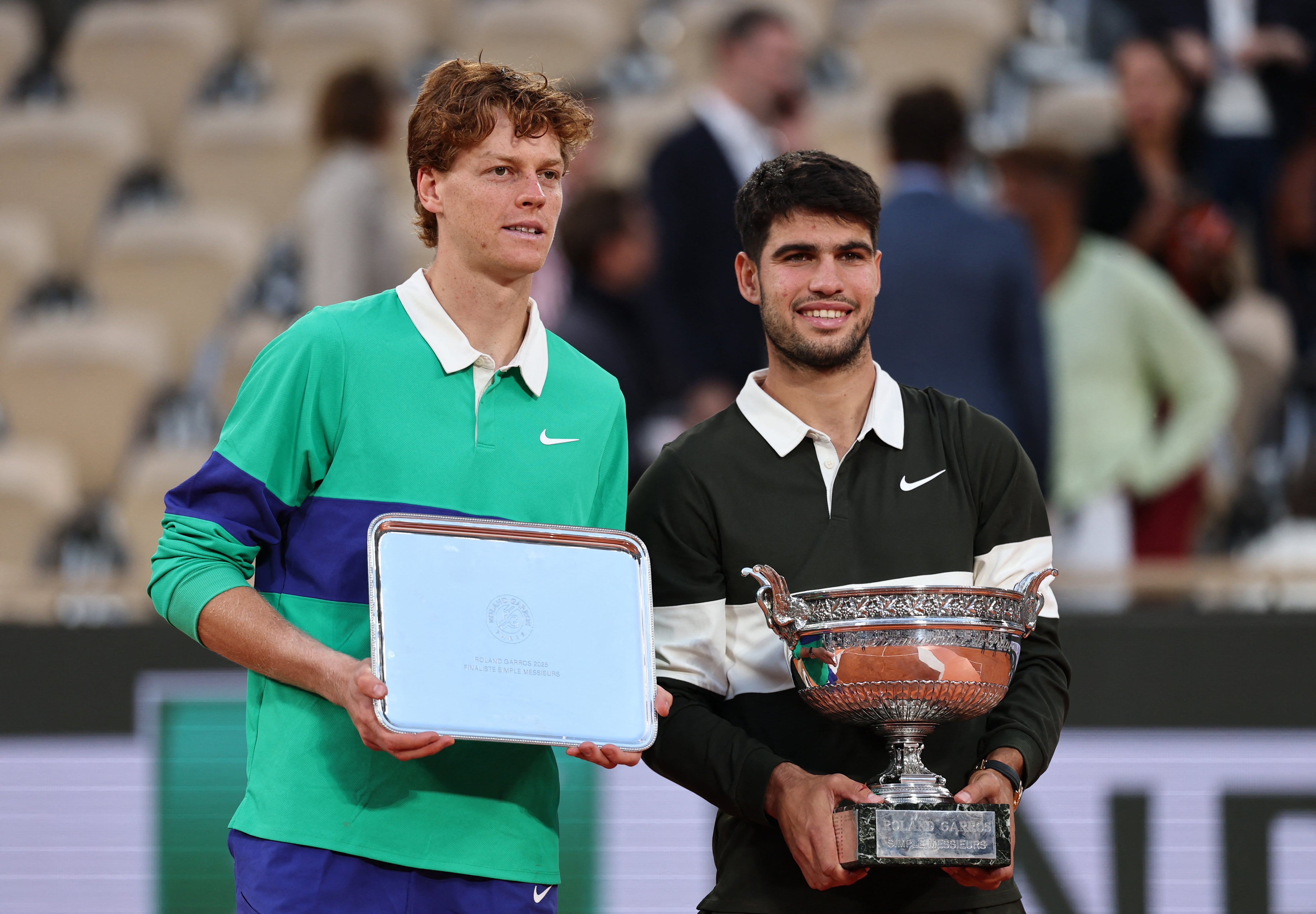 En la edición 2025, Carlos Alcaraz venció a Jannik Sinner en un partido de 5 sets y 5 horas y media (REUTERS/Gonzalo Fuentes)