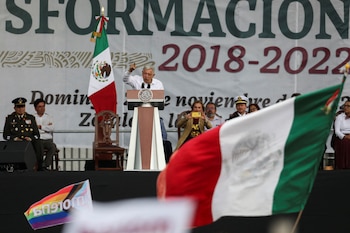 Durante su informe, AMLO definió