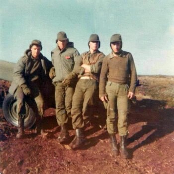 En la guerra de Malvinas.