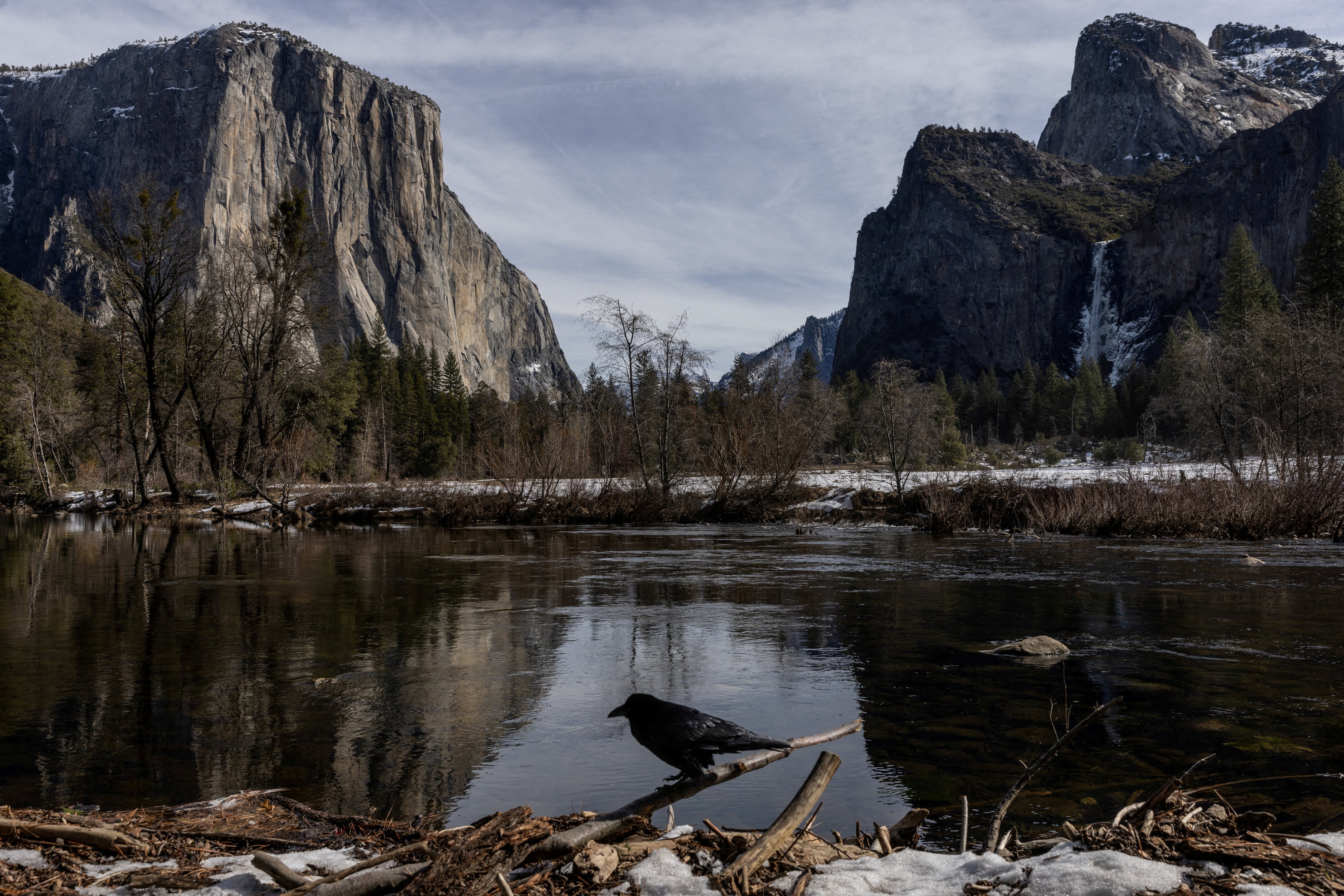 El incremento de turistas a Yosemite genera saturación en estacionamientos y servicios de transporte interno durante los meses de mayor demanda. (REUTERS/Carlos Barria/File Photo)