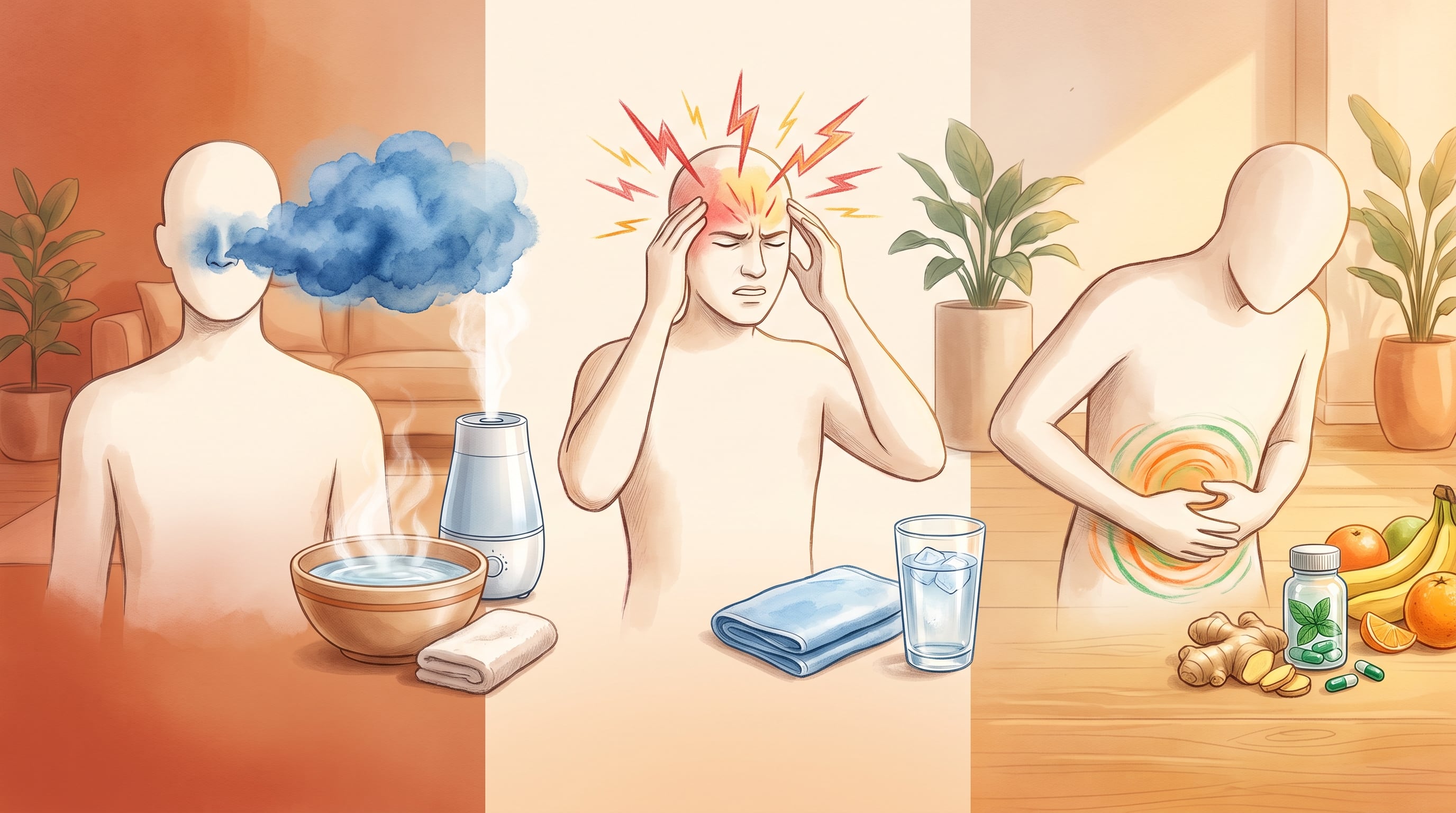 7 soluciones naturales avaladas por la ciencia para la congestión, el dolor de cabeza y la digestión