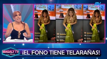 Sergio George invita a Gisela Valcárcel a los Grammy tras aparecer con Magdyel Ugaz en los Premios Musa. Captura: Magaly TV La Firme.