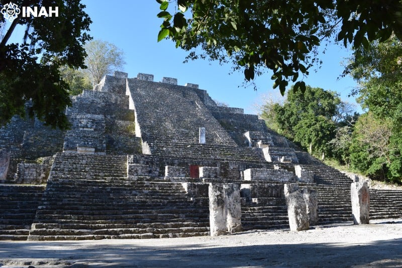 Hallan en Calakmul mural prehispánico con una de las escrituras calendáricas más antiguas