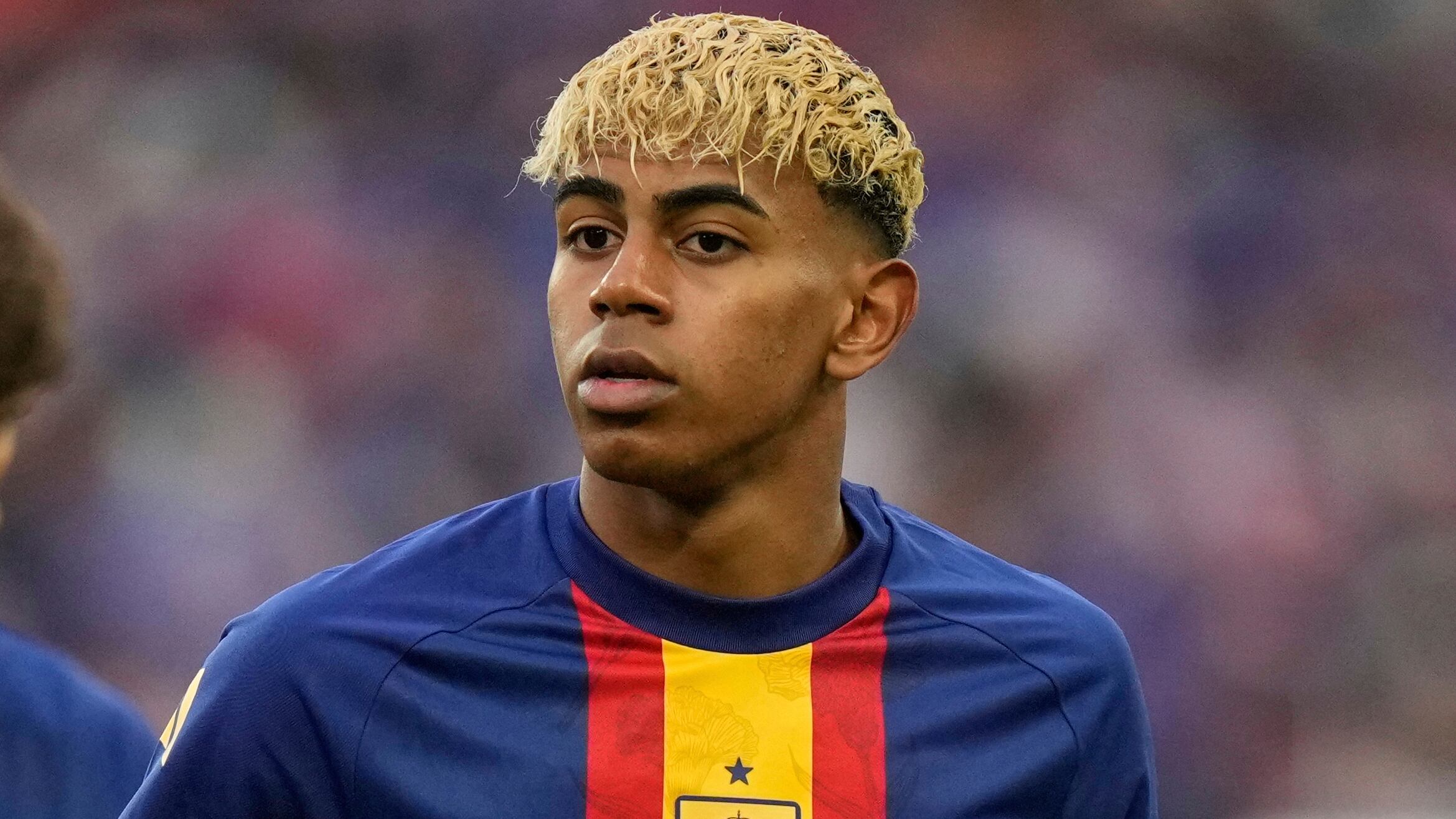 El jugador del FC Barcelona, Lamine Yamal (AP Foto/Matthias Schrader)