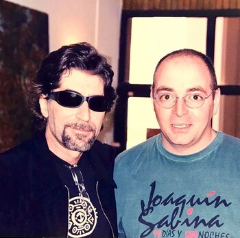 Joaquín Sabina con Eduardo Di