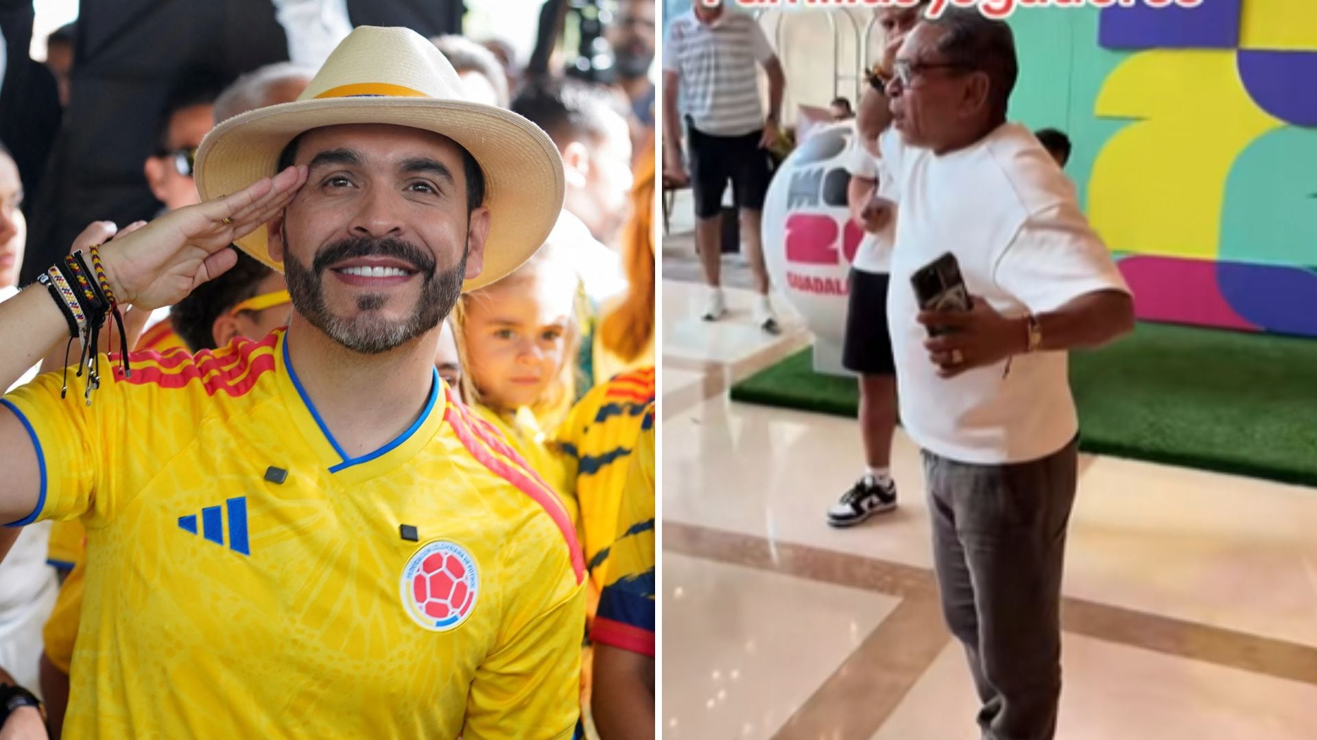 El padre del jugador colombiano celebró el triunfo del líder político desde la concentración de la Selección Colombia en Guadalajara, México - crédito Reuters/Captura de Video TikTok