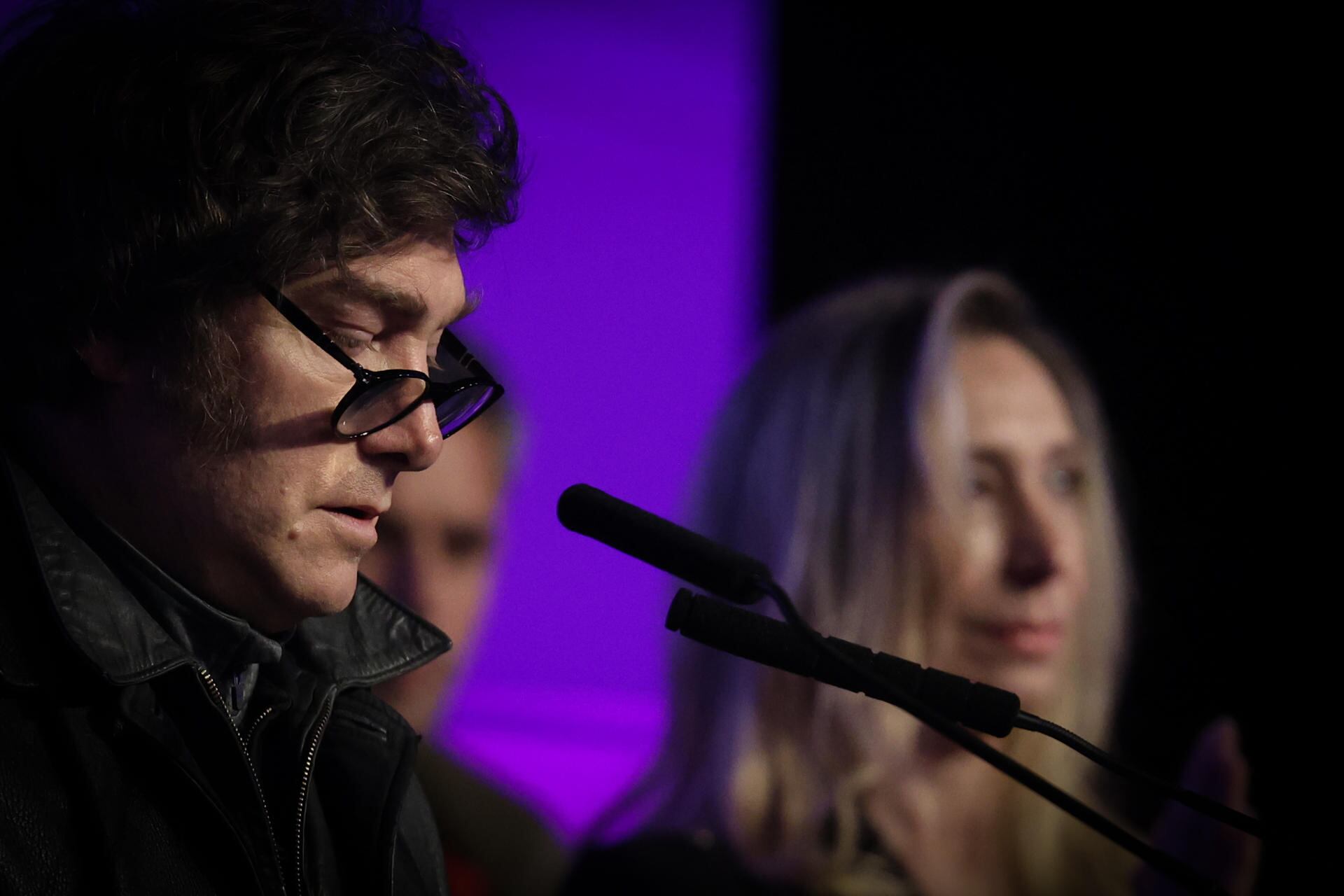 El presidente Javier Milei, junto a su hermana y secretaria General de la Presidencia, Karina Milei (Foto: EFE/ Juan Ignacio Roncoroni)