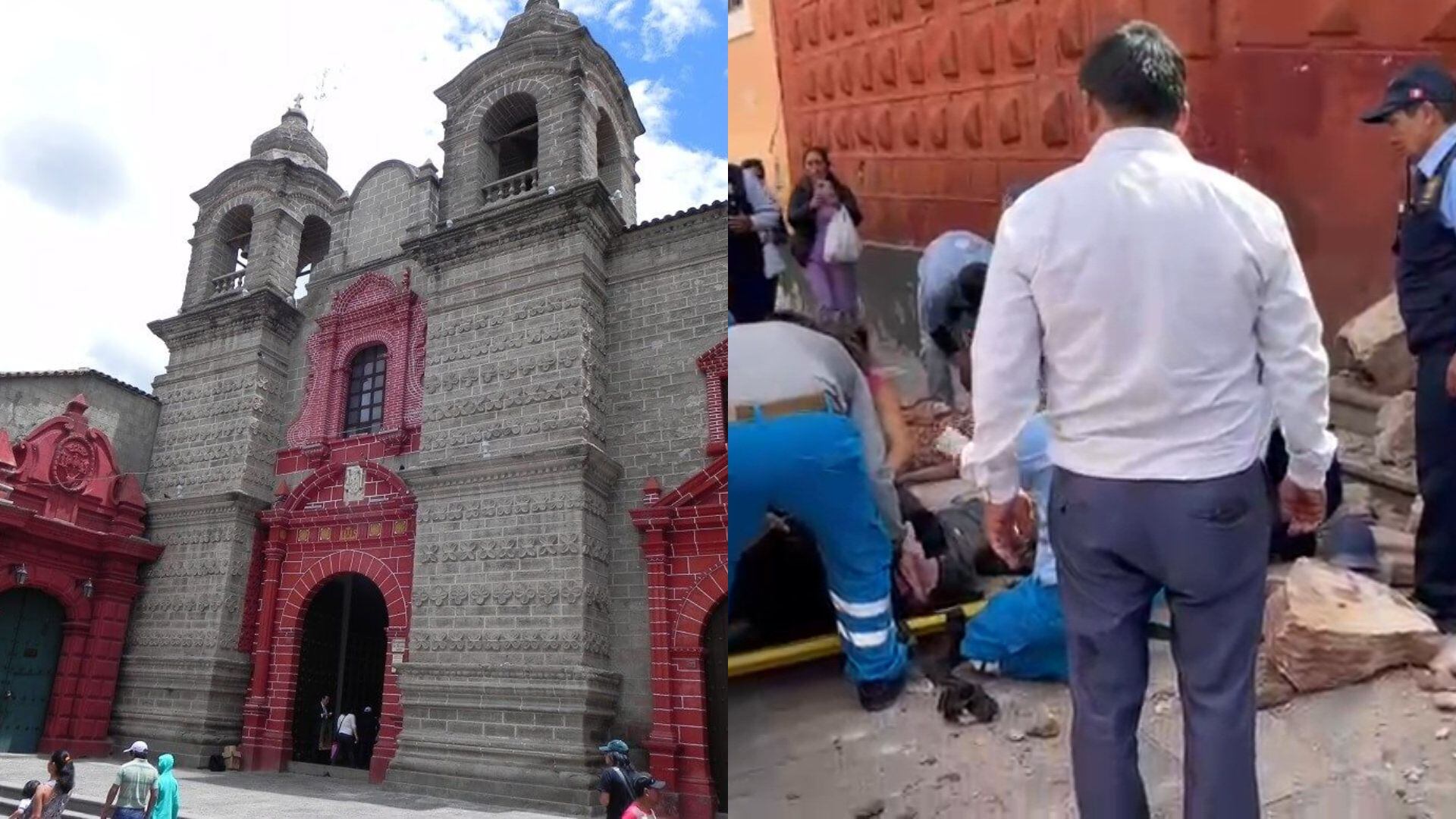 Ayacucho: Cornisa de iglesia del Centro Histórico se desploma y provoca la muerte de una mujer