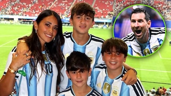 “Ya no quedan palabras”: el sentido mensaje de Antonela Roccuzzo para Messi y su emoción en el himno en el triunfo de Argentina